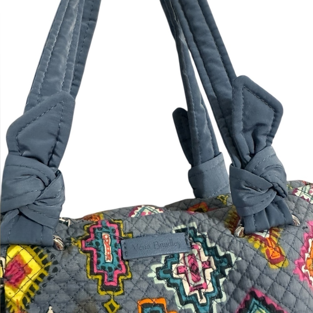 Vera Bradley Painted Medallions Pattern Quilted Shoulder Purse Retired Aztec Bag - Picture 4 of 8